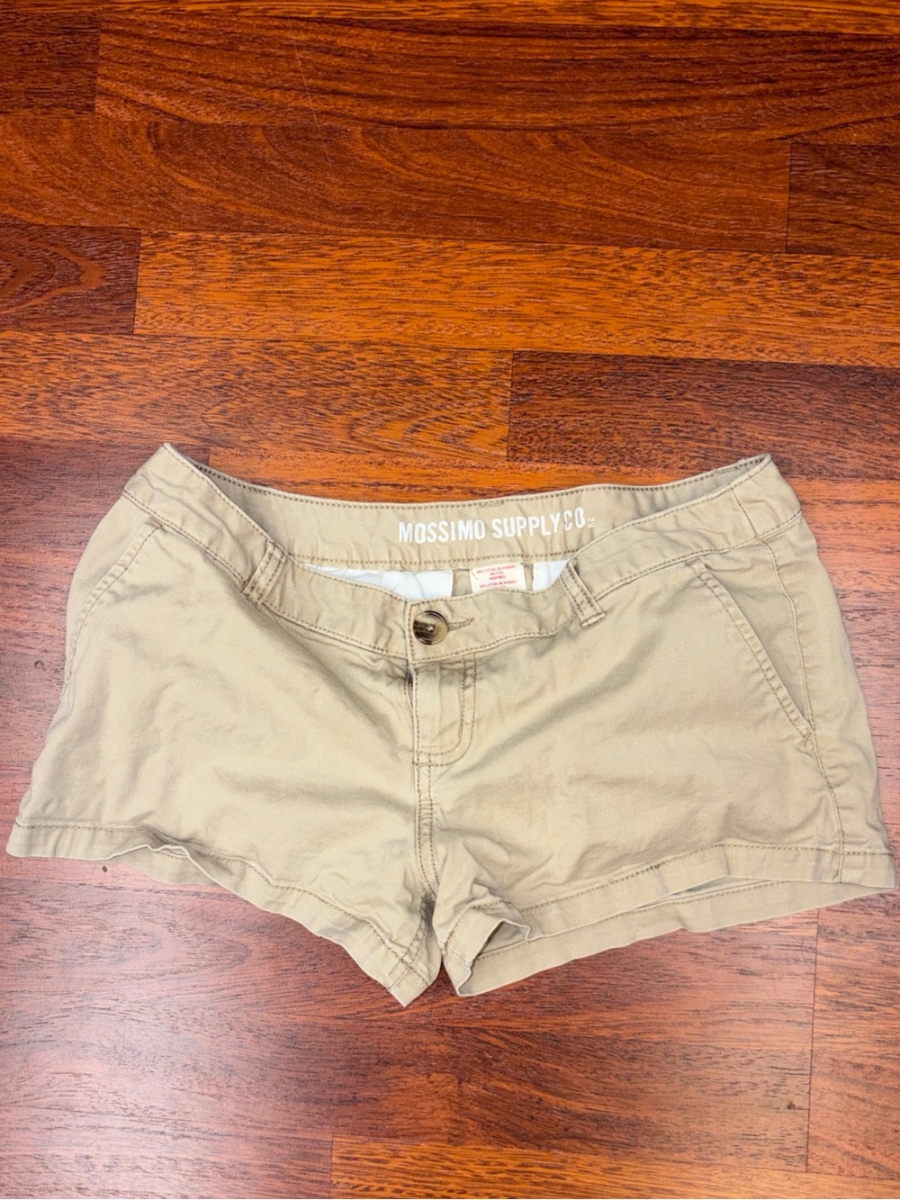 Mossimo Supply Y2K Shortie Shorts Size 9 Khaki Preppy Summer